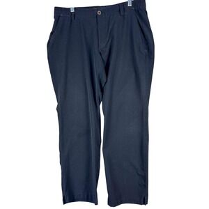 Under Armour Pants Mens 36 Black Golf Loose Fit Performance Stretch Casual 36x29